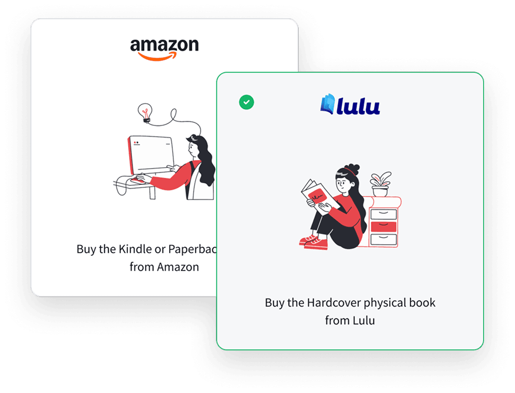 Publishing the book through a selected channel