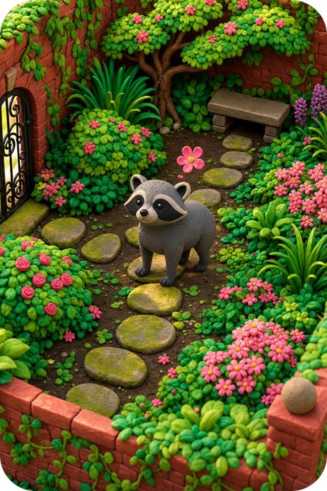 Jimothy the raccoon storybook page